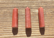 Load image into Gallery viewer, NATURAL RED JASPER Single Terminated Gemstone Crystal Pencil Point (One)