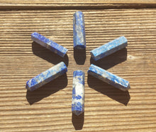Load image into Gallery viewer, NATURAL LAPIS LAZULI Single Terminated Gemstone Crystal Pencil Point (One)