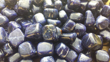 Load image into Gallery viewer, THREE (3) SODALITE TUMBLED Stones Medium/Large Natural Tumble Stones