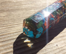 Load image into Gallery viewer, NATURAL ORGONE  7 CHAKRA Mixed Faceted Gemstone Massage Wand Stone Crystal Wand