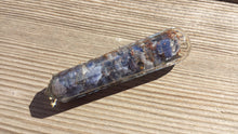 Load image into Gallery viewer, ORGONE BLUE AVENTURINE Faceted Gemstone Massage Wand Stone Crystal Wand