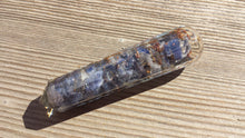 Load image into Gallery viewer, ORGONE BLUE AVENTURINE Faceted Gemstone Massage Wand Stone Crystal Wand