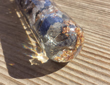 Load image into Gallery viewer, ORGONE BLUE AVENTURINE Faceted Gemstone Massage Wand Stone Crystal Wand