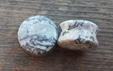 Load image into Gallery viewer, Pair of Real WAVE JASPER Plugs Gauges Body Jewelry Double Flared - Pick Size