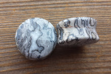 Load image into Gallery viewer, Pair of Real WAVE JASPER Plugs Gauges Body Jewelry Double Flared - Pick Size