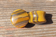 Load image into Gallery viewer, Pair of Real SUNSET JASPER Plugs Gauges Body Jewelry Double Flared - Pick Size