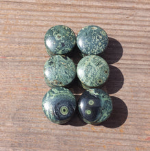 Load image into Gallery viewer, Pair of Real GREEN EYE JASPER Plugs Gauges Body Jewelry Double Flared - Pick Size