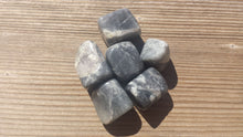 Load image into Gallery viewer, SIX (6) BLACK MOONSTONE Tumbled Stones Medium/Large Natural Tumble Stones