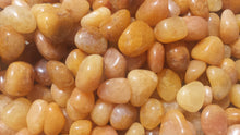 Load image into Gallery viewer, SIX (6) GOLDEN QUARTZ Tumbled Stones Medium/Large Natural Tumble Stones