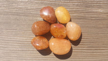 Load image into Gallery viewer, GOLDEN QUARTZ TUMBLED Stone One (1) Medium/Large Natural Tumble Stone