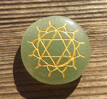 Load image into Gallery viewer, 7 CHAKRA Gemstone Engraved Disk Set