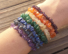Load image into Gallery viewer, 7 CHAKRA Natural Gemstone Chip Bracelet Set