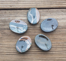 Load image into Gallery viewer, BLUE TIGER EYE Worry Stone Natural Stone Hand Carved Gemstone Worry Stone