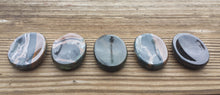 Load image into Gallery viewer, BLUE TIGER EYE Worry Stone Natural Stone Hand Carved Gemstone Worry Stone