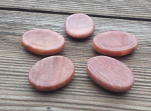 Load image into Gallery viewer, CARNELIAN Worry Stone Natural Stone Hand Carved Gemstone Worry Stone