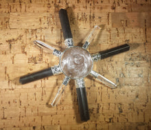 Load image into Gallery viewer, BLACK TOURMALINE And Clear QUARTZ 4 X 4 Natural Gemstone Energy Generator