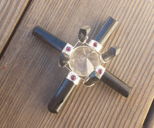 Load image into Gallery viewer, BLACK TOURMALINE Antenna Environment Energy Generator With Garnet Accents