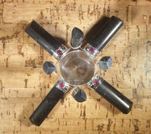 Load image into Gallery viewer, BLACK TOURMALINE Antenna Environment Energy Generator With Garnet Accents