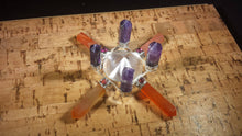 Load image into Gallery viewer, CARNELIAN AND AMETHYST Antenna Environment Energy Generator With Garnet Accents