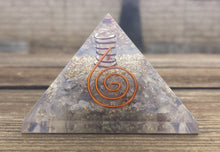 Load image into Gallery viewer, Large (60-65mm) IOLITE Orgone Gemstone Pyramid Large Pyramid Orgone