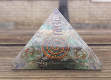 Load image into Gallery viewer, Large (60-65mm) CHRYSOPRASE Orgone Gemstone Pyramid Large Pyramid Orgone
