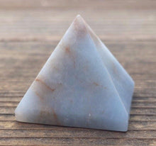 Load image into Gallery viewer, ANGELITE natural medium gemstone crystal pyramid 27-30mm