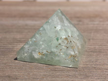 Load image into Gallery viewer, Small (25-30mm) GREEN FLUORITE Orgone Gemstone Pyramid Small Pyramid Orgone