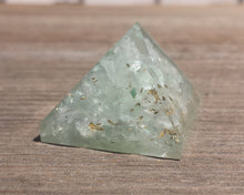 Load image into Gallery viewer, Small (25-30mm) GREEN FLUORITE Orgone Gemstone Pyramid Small Pyramid Orgone