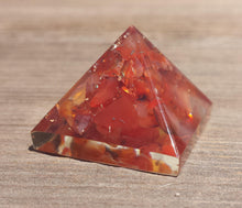 Load image into Gallery viewer, Small (25-30mm) CARNELIAN Orgone Gemstone Pyramid Small Pyramid Orgone