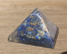 Load image into Gallery viewer, Small (25-30mm) LAPIS LAZULI Orgone Gemstone Pyramid Small Pyramid Orgone