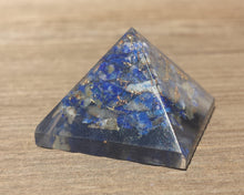 Load image into Gallery viewer, Small (25-30mm) LAPIS LAZULI Orgone Gemstone Pyramid Small Pyramid Orgone