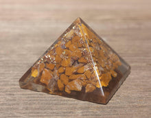 Load image into Gallery viewer, Small (25-30mm) YELLOW JASPER Orgone Gemstone Pyramid Small Pyramid Orgone