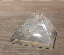 Load image into Gallery viewer, Small (25-30mm) SELENITE Orgone Gemstone Pyramid Small Pyramid Orgone