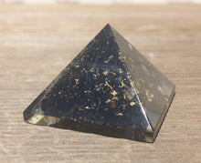 Load image into Gallery viewer, Small (25-30mm) BLACK TOURMALINE Orgone Gemstone Pyramid Small Pyramid Orgone