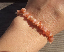Load image into Gallery viewer, SUNSTONE Natural Stone Gemstone Stretchy Chip Bracelet