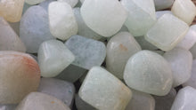 Load image into Gallery viewer, SIX (6) PRASIOLITE Tumbled Stones Medium Natural Tumble Stones