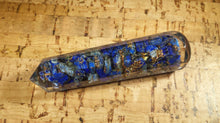 Load image into Gallery viewer, ORGONE LAPIS LAZULI  Faceted Gemstone Massage Wand Stone Crystal Wand