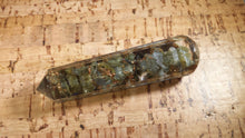 Load image into Gallery viewer, ORGONE LABRADORITE Faceted Gemstone Massage Wand Stone Crystal Wand