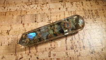 Load image into Gallery viewer, ORGONE LABRADORITE Faceted Gemstone Massage Wand Stone Crystal Wand