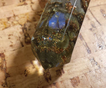Load image into Gallery viewer, ORGONE LABRADORITE Faceted Gemstone Massage Wand Stone Crystal Wand