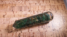Load image into Gallery viewer, ORGONE JADE Faceted Gemstone Massage Wand Stone Crystal Wand