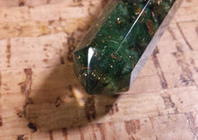 Load image into Gallery viewer, ORGONE JADE Faceted Gemstone Massage Wand Stone Crystal Wand
