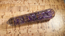 Load image into Gallery viewer, ORGONE AMETHYST Faceted Gemstone Massage Wand Stone Crystal Wand