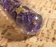 Load image into Gallery viewer, ORGONE AMETHYST Faceted Gemstone Massage Wand Stone Crystal Wand