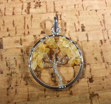 Load image into Gallery viewer, CITRINE Tree Of Life Wire Wrapped Pendant Stone Natural Gemstone