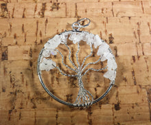 Load image into Gallery viewer, RAINBOW MOONSTONE Tree Of Life Wire Wrapped Pendant Stone Natural Gemstone
