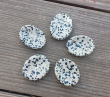 Load image into Gallery viewer, DALMATIAN JASPER Worry Stone Natural Stone Hand Carved Gemstone Worry Stone