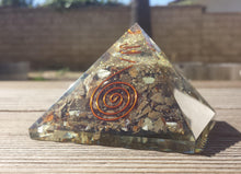 Load image into Gallery viewer, Extra Large (70-75mm)  SEPTARIAN DRAGON STONE Orgone Gemstone Pyramid X-Large Pyramid Orgone
