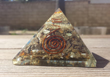 Load image into Gallery viewer, Extra Large (70-75mm)  SEPTARIAN DRAGON STONE Orgone Gemstone Pyramid X-Large Pyramid Orgone