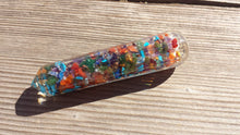Load image into Gallery viewer, NATURAL ORGONE  7 CHAKRA Mixed Faceted Gemstone Massage Wand Stone Crystal Wand